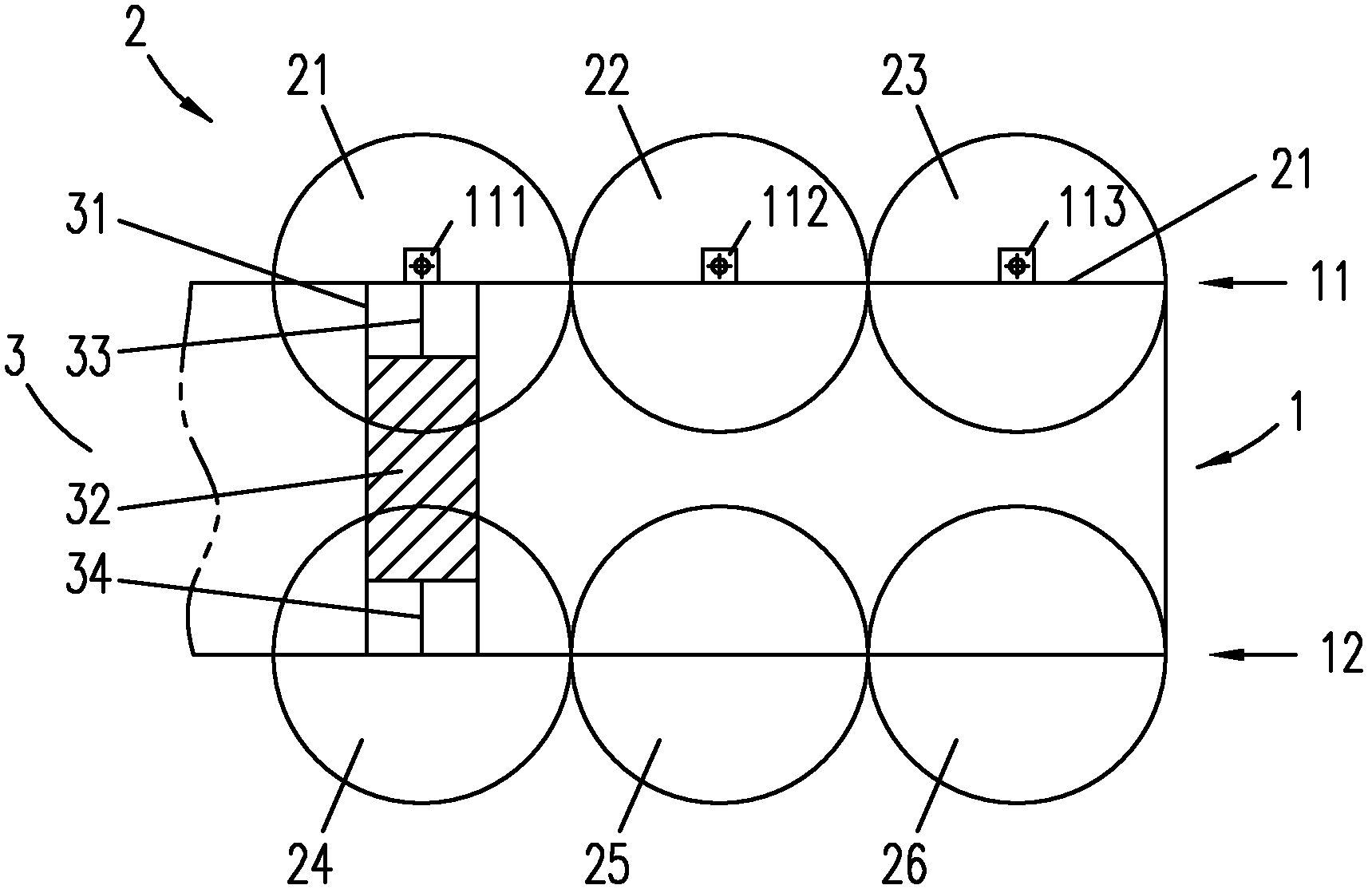 Mixed material temporary storage system of asphalt stirring device