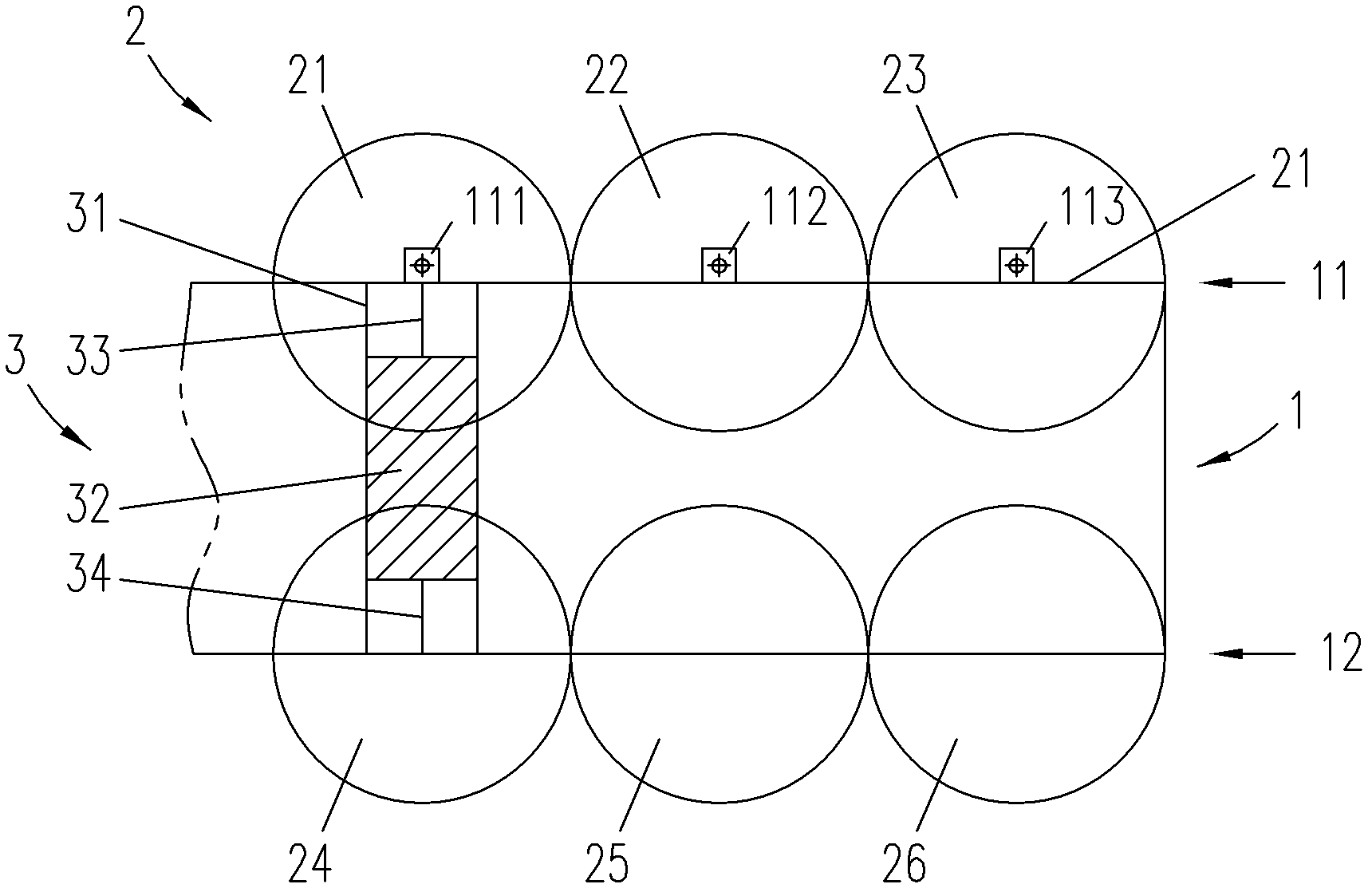 Mixed material temporary storage system of asphalt stirring device