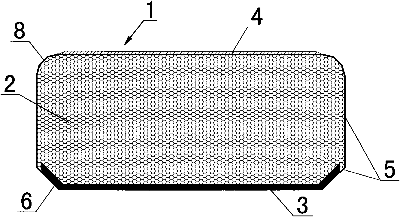 A lightweight material filler with a rigid base