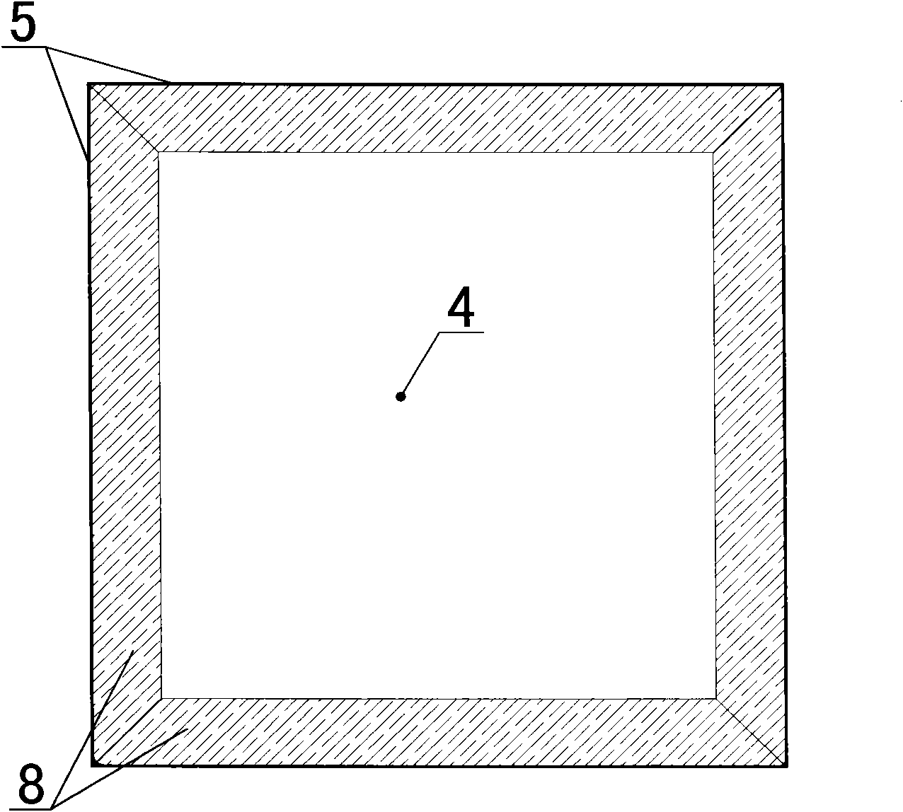 A lightweight material filler with a rigid base