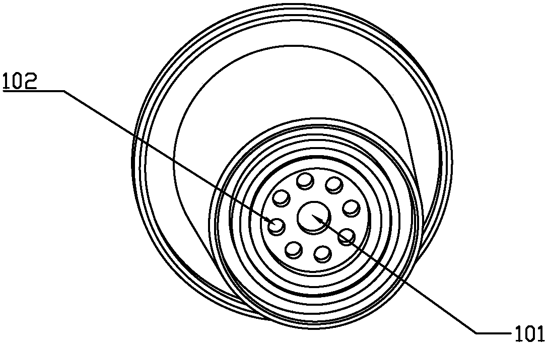 A cup body and its driving device