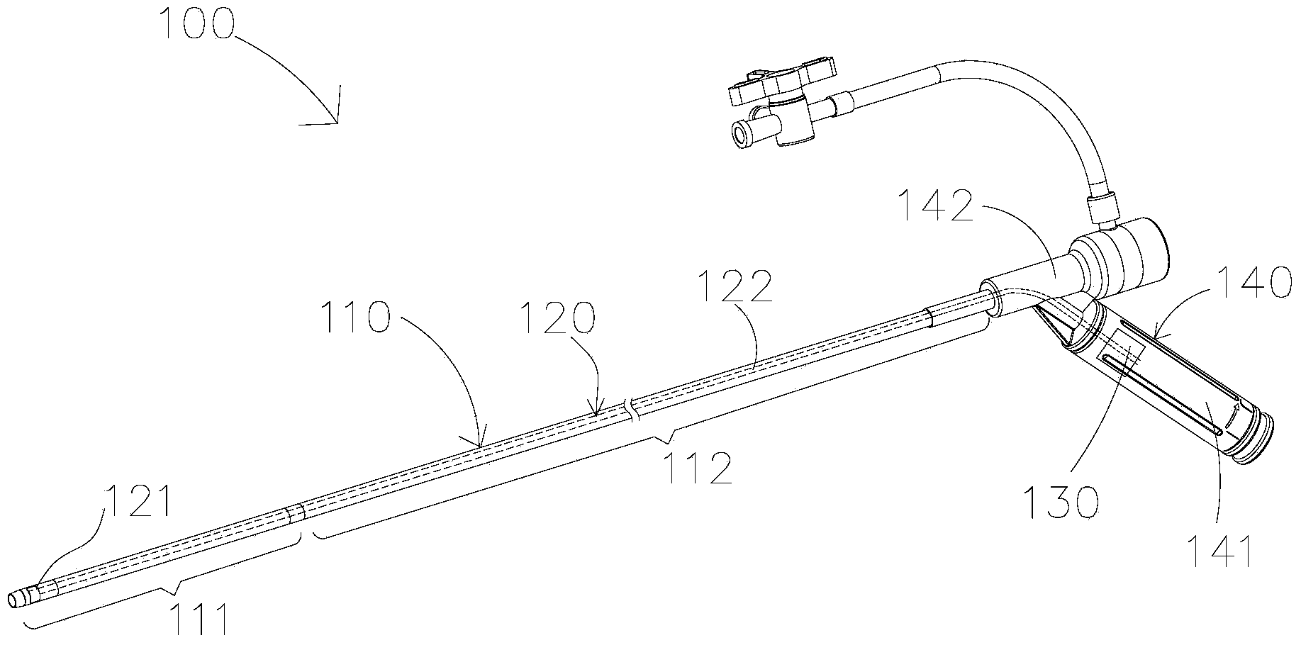 Sheathing tube capable of being adjusted to be bent