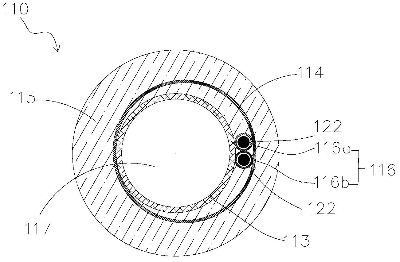 Sheathing tube capable of being adjusted to be bent