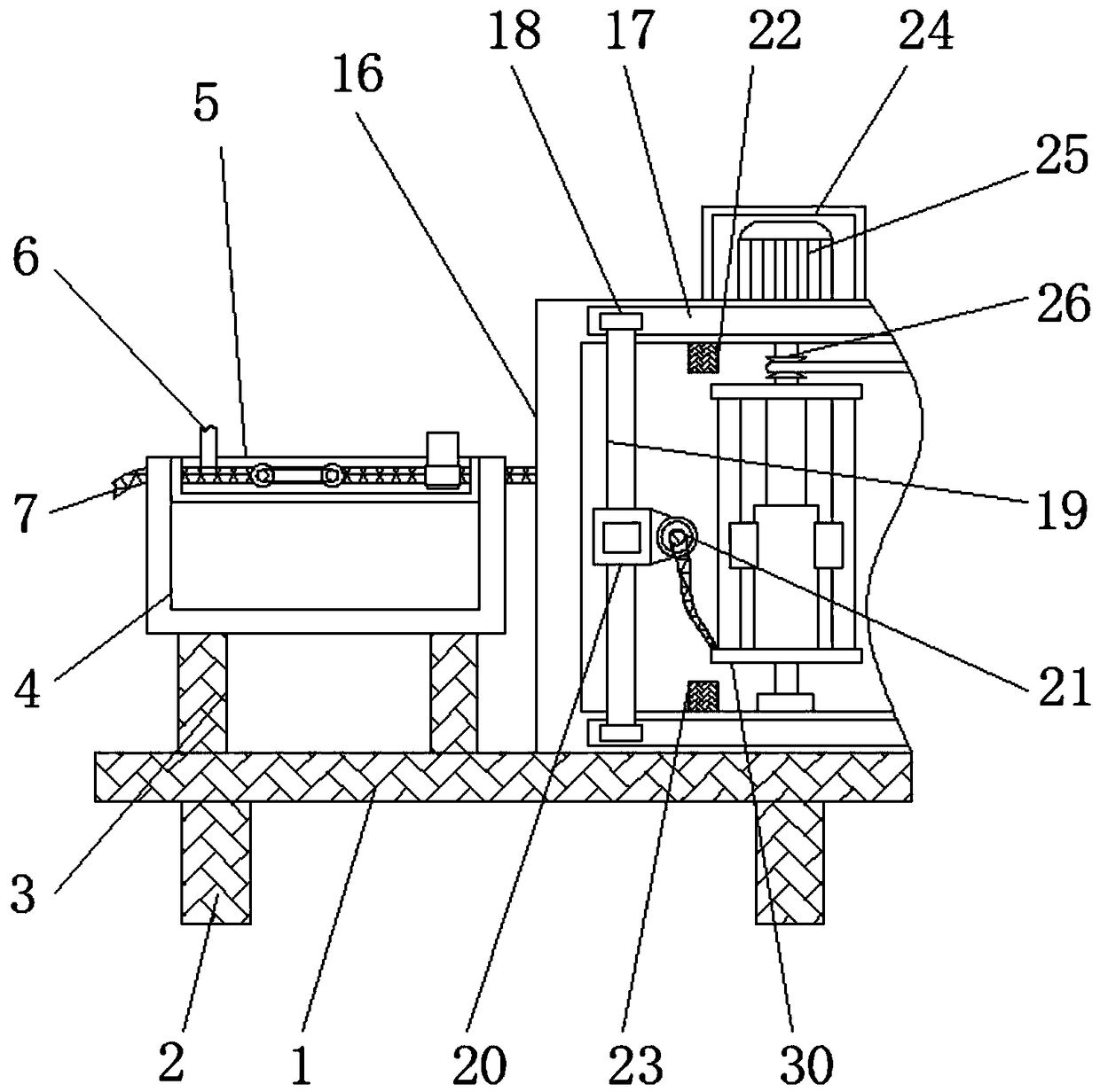 Rope rolling device with degreasing function for cable production