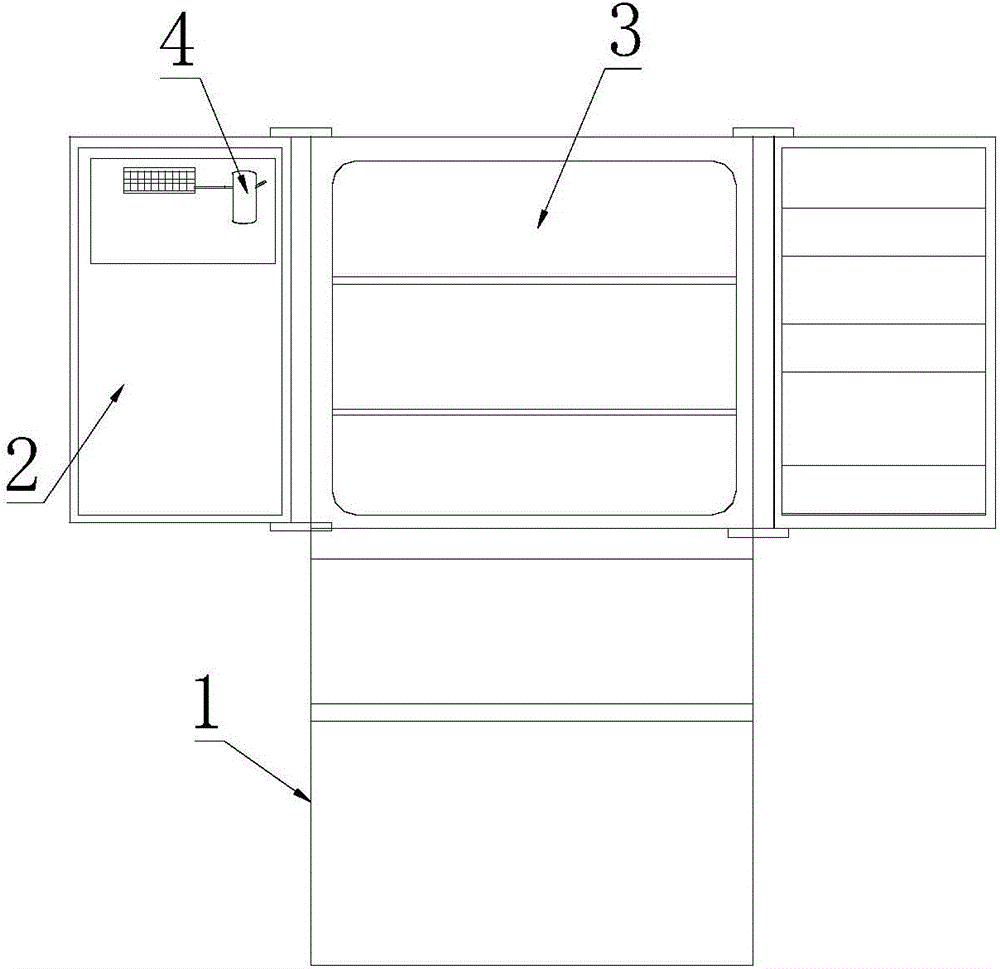 Door ice making system for making transparent ice and refrigerator