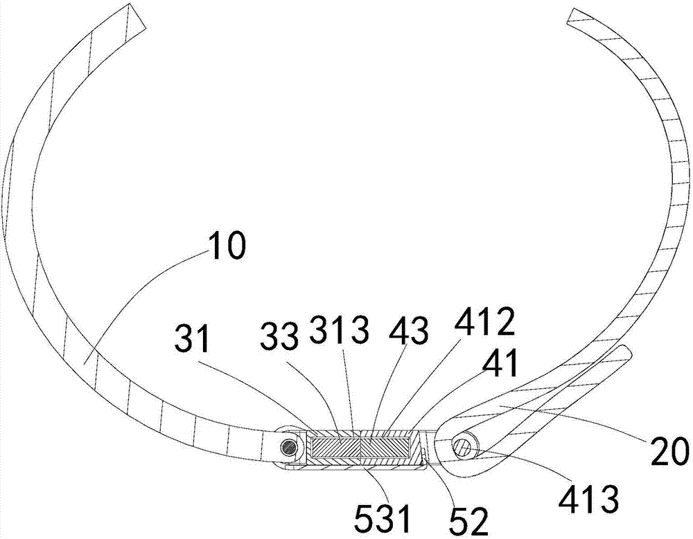 Watchband connecting structure and intelligent watch