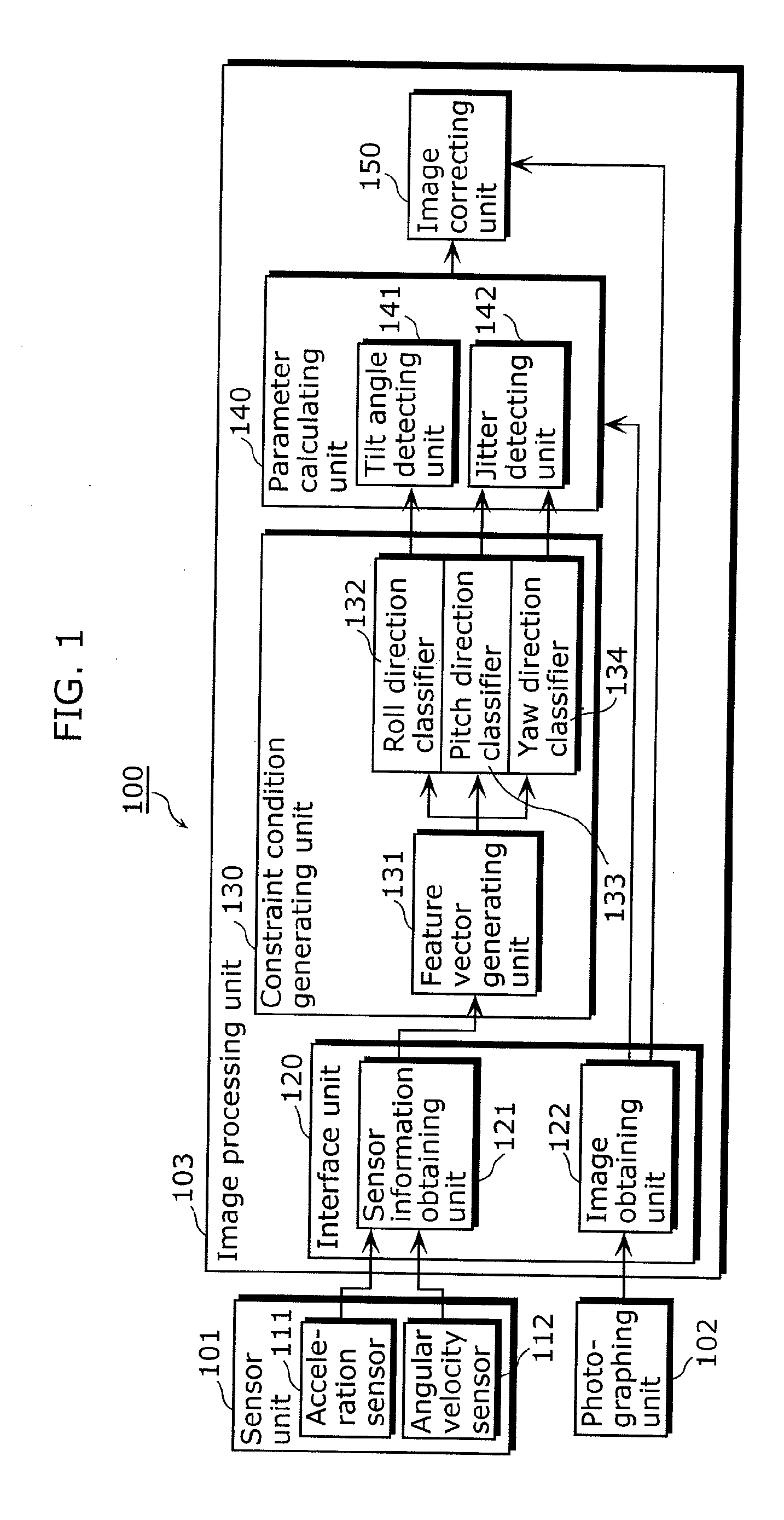 Image processing device, photographing device, reproducing device, integrated circuit, and image processing method