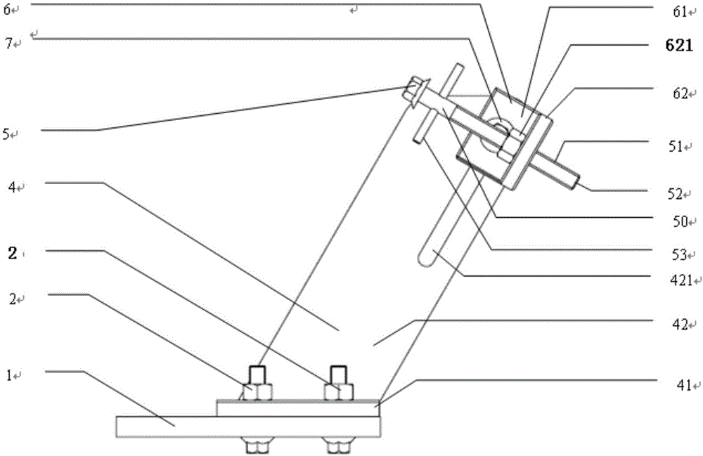 A device for adjusting electronic accelerator pedal for engine bench test