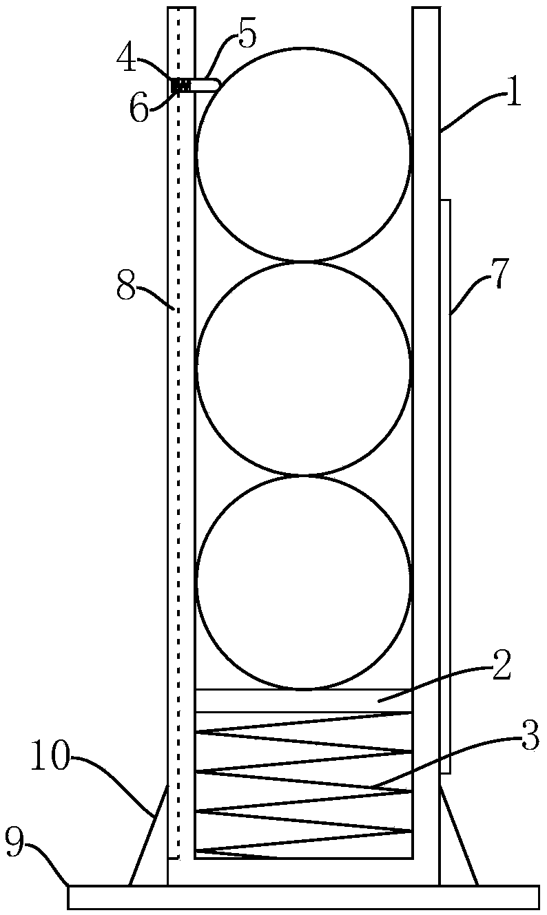 Basketball placing barrel used for schools