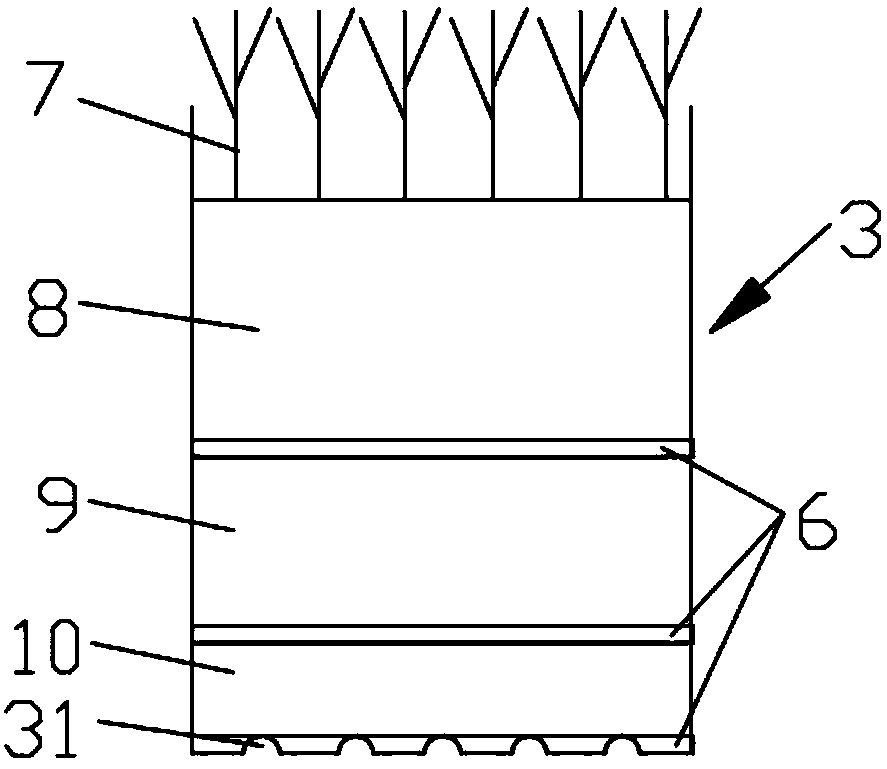 Detachable constructed wetland-based domestic sewage treatment system