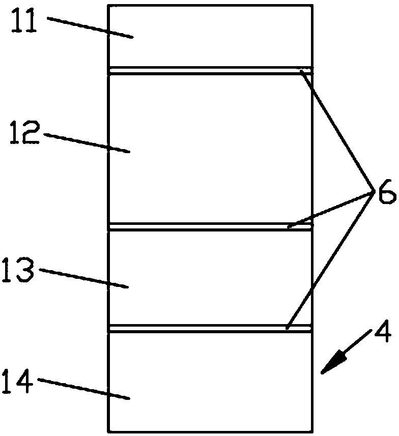 Detachable constructed wetland-based domestic sewage treatment system