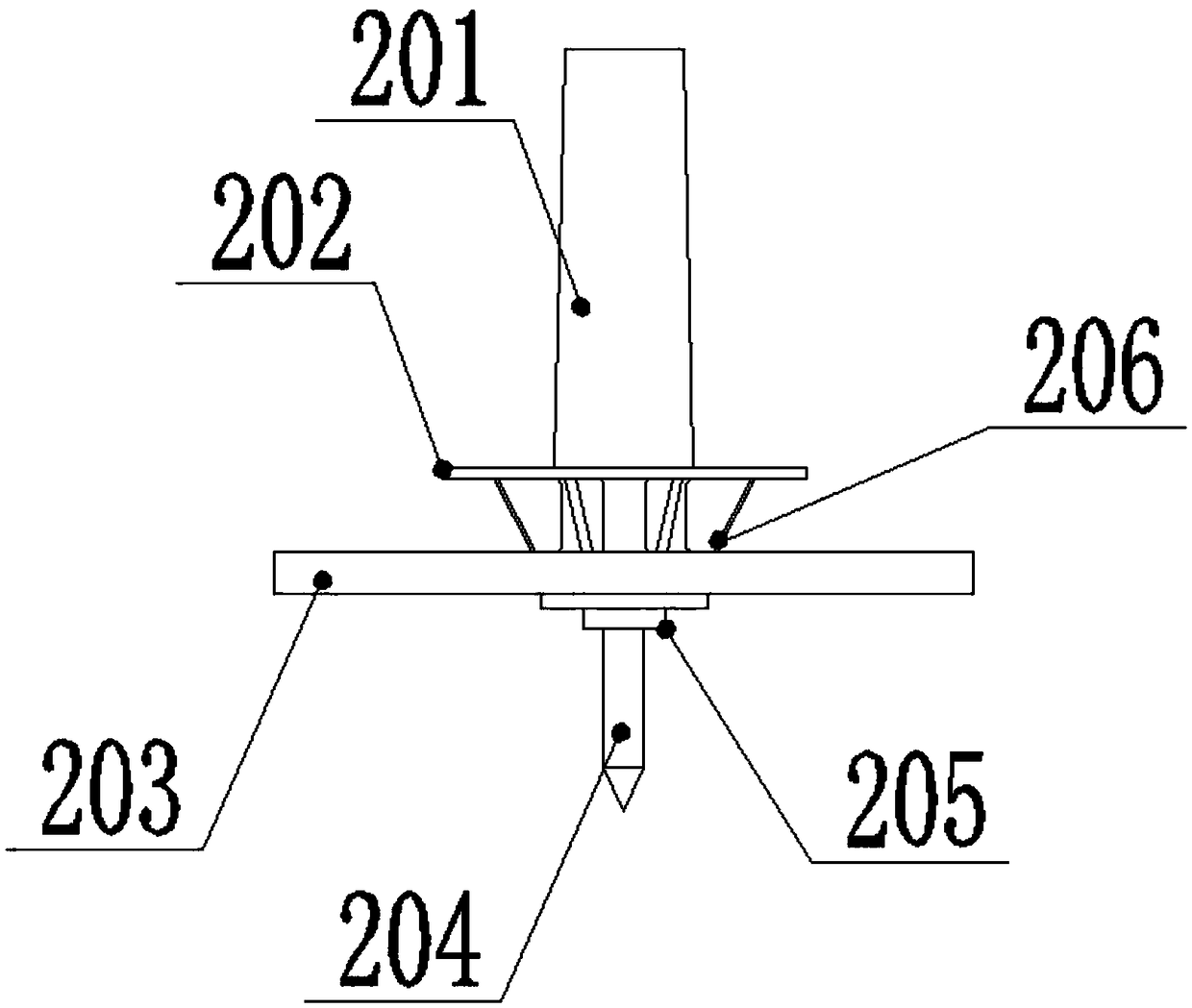 A multi-axis drilling device for pcd holes of aluminum alloy wheels