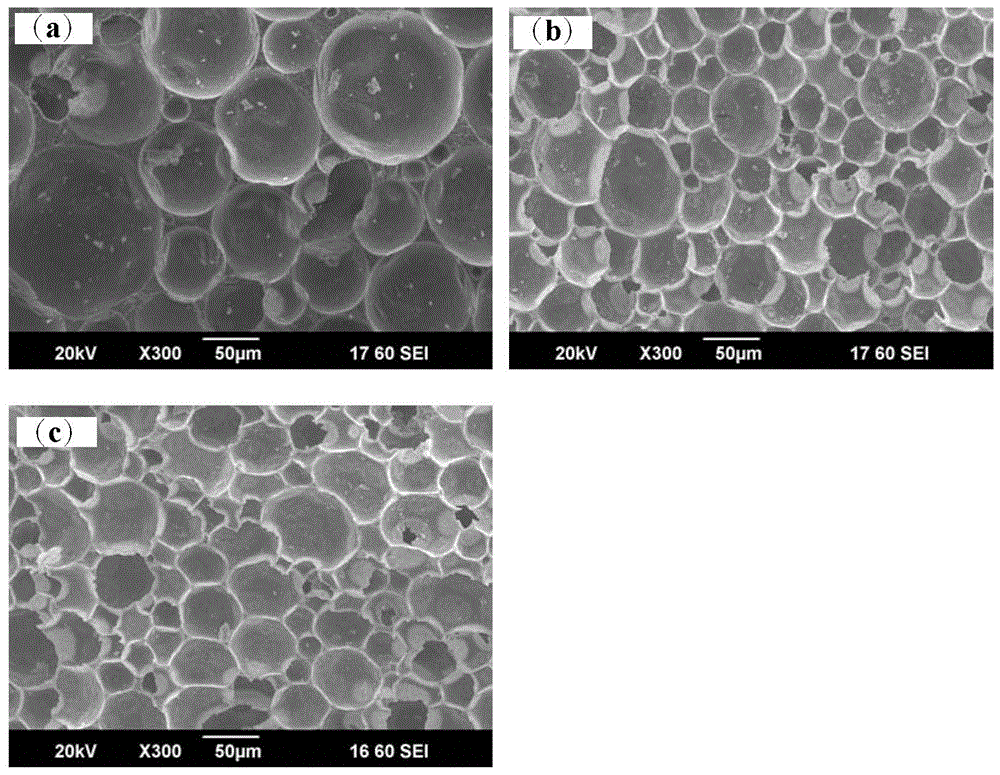 Method for preparing foamed ceramic through hydrophobic flocculation