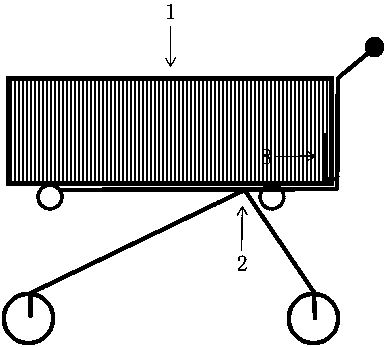 Split supermarket shopping cart