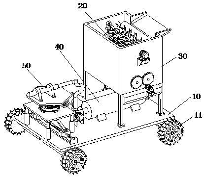 Grouting ejection device for coal mine tunnel