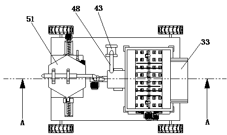 Grouting ejection device for coal mine tunnel