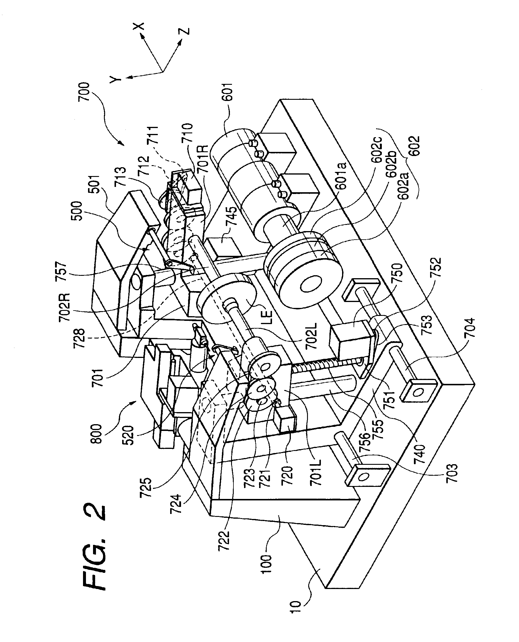 Eyeglass lens processing apparatus