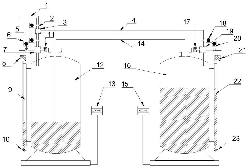 Method and device for measuring gas production rate of natural gas hydrate exploitation