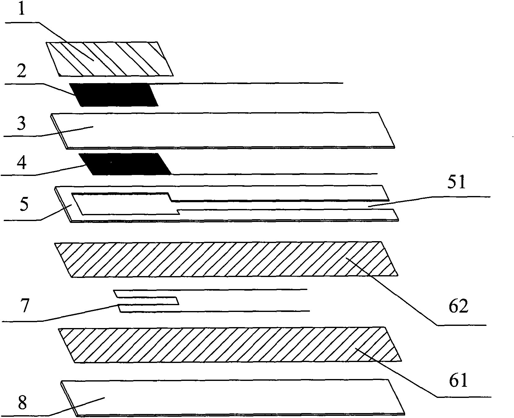 Plate oxygen sensor and preparation method thereof