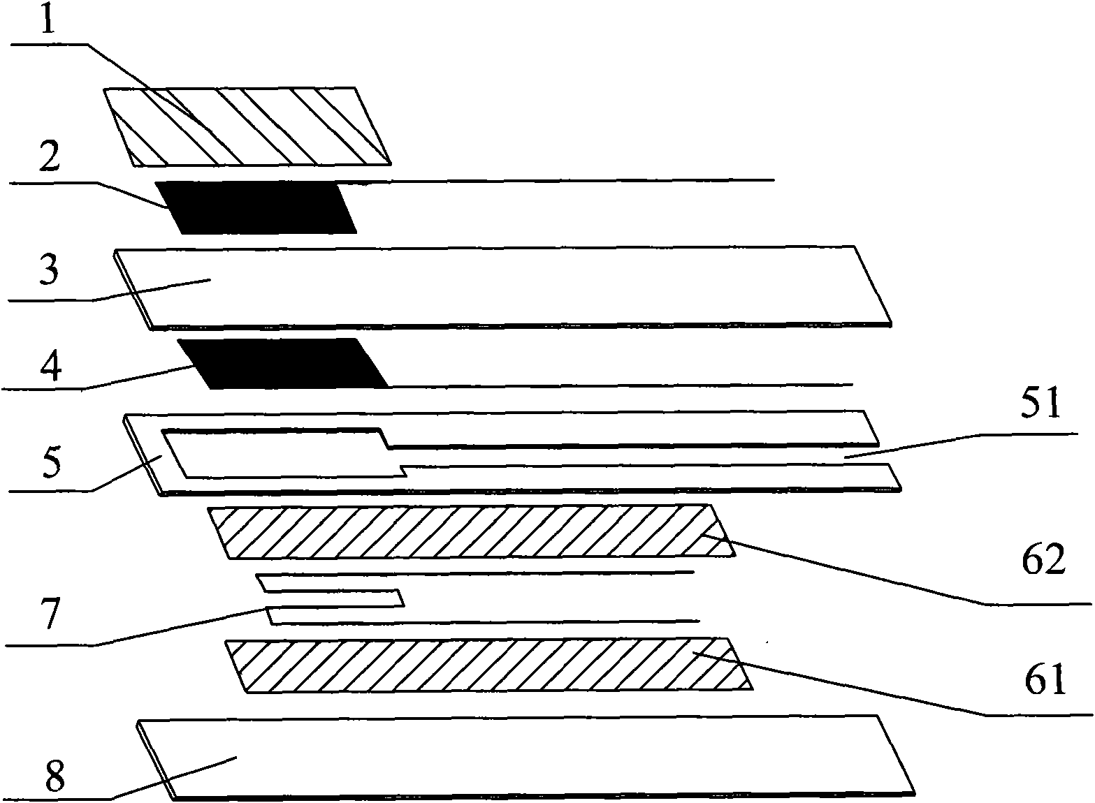 Plate oxygen sensor and preparation method thereof