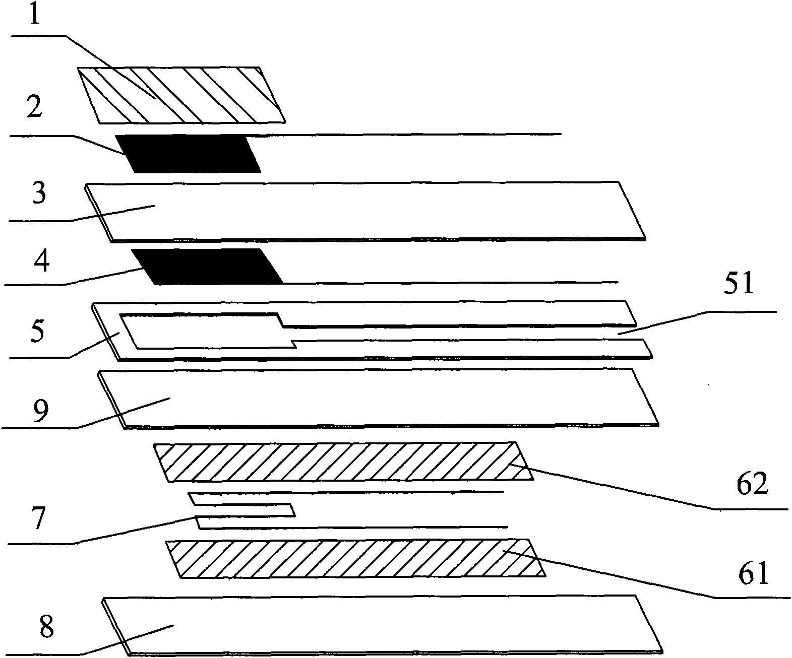 Plate oxygen sensor and preparation method thereof