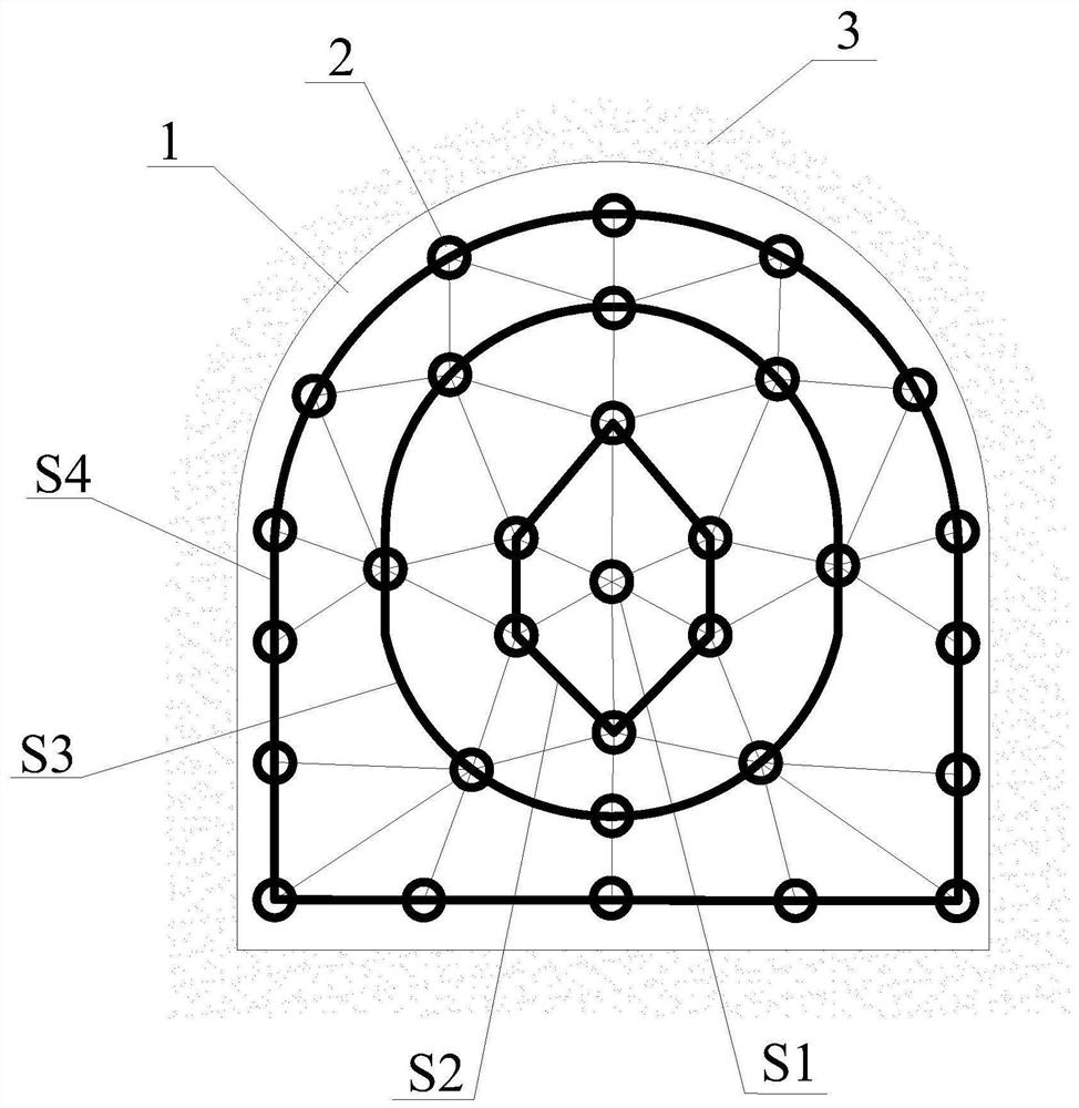 A roadway excavation method for electrode directional impact operation