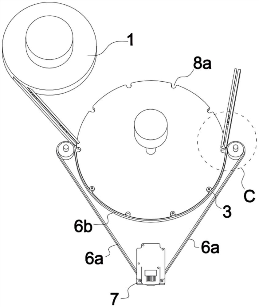 Intermittent rotating tray