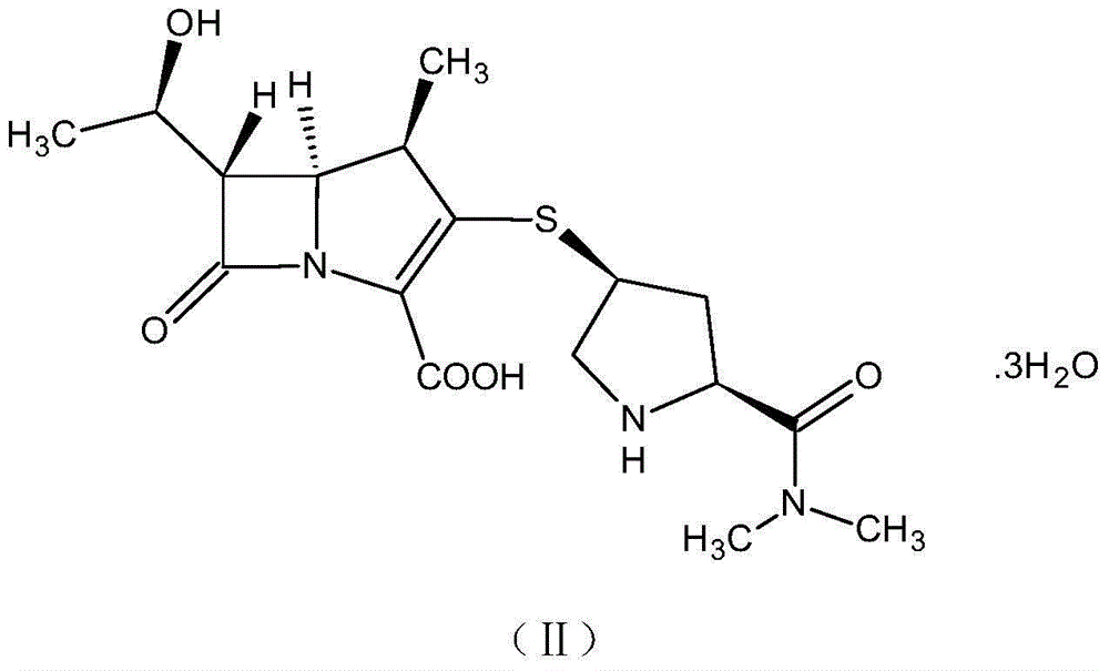 Method for preparing ring-opening impurity of carbapenems