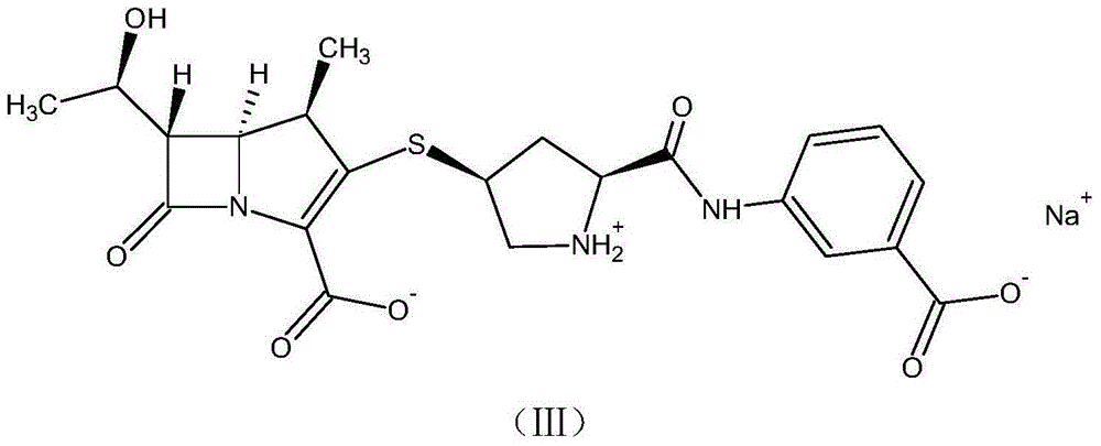 Method for preparing ring-opening impurity of carbapenems