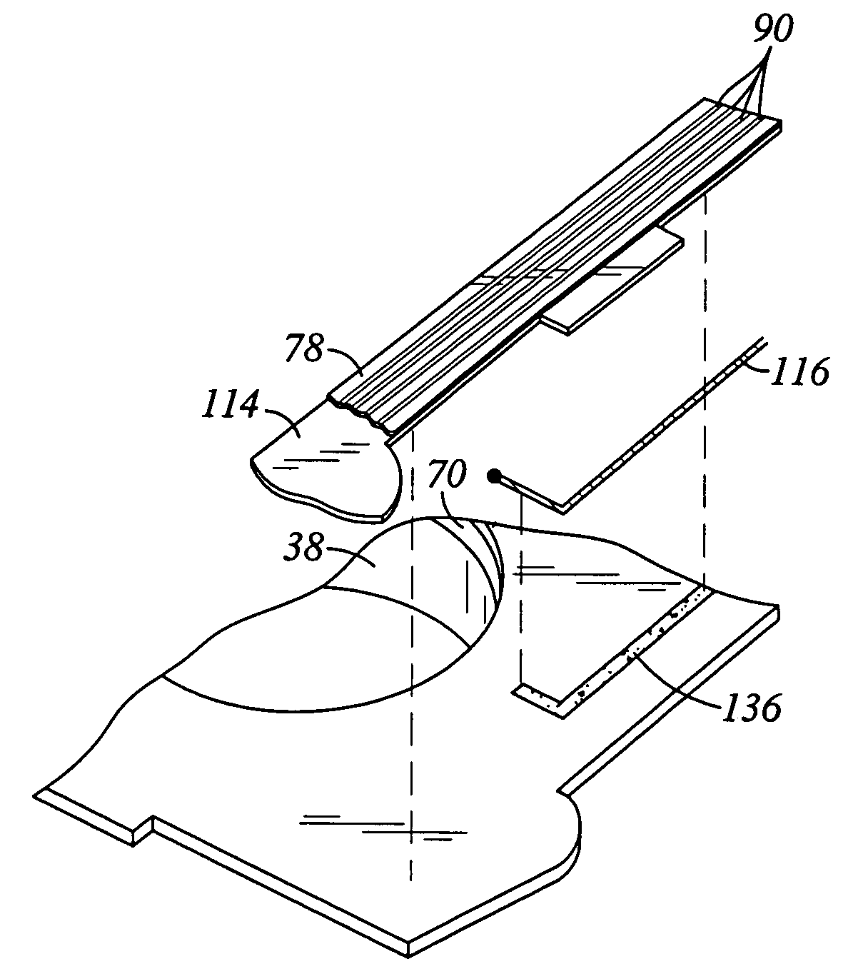 Head stack assembly including a trace suspension assembly backing layer and a ground trace for grounding a slider