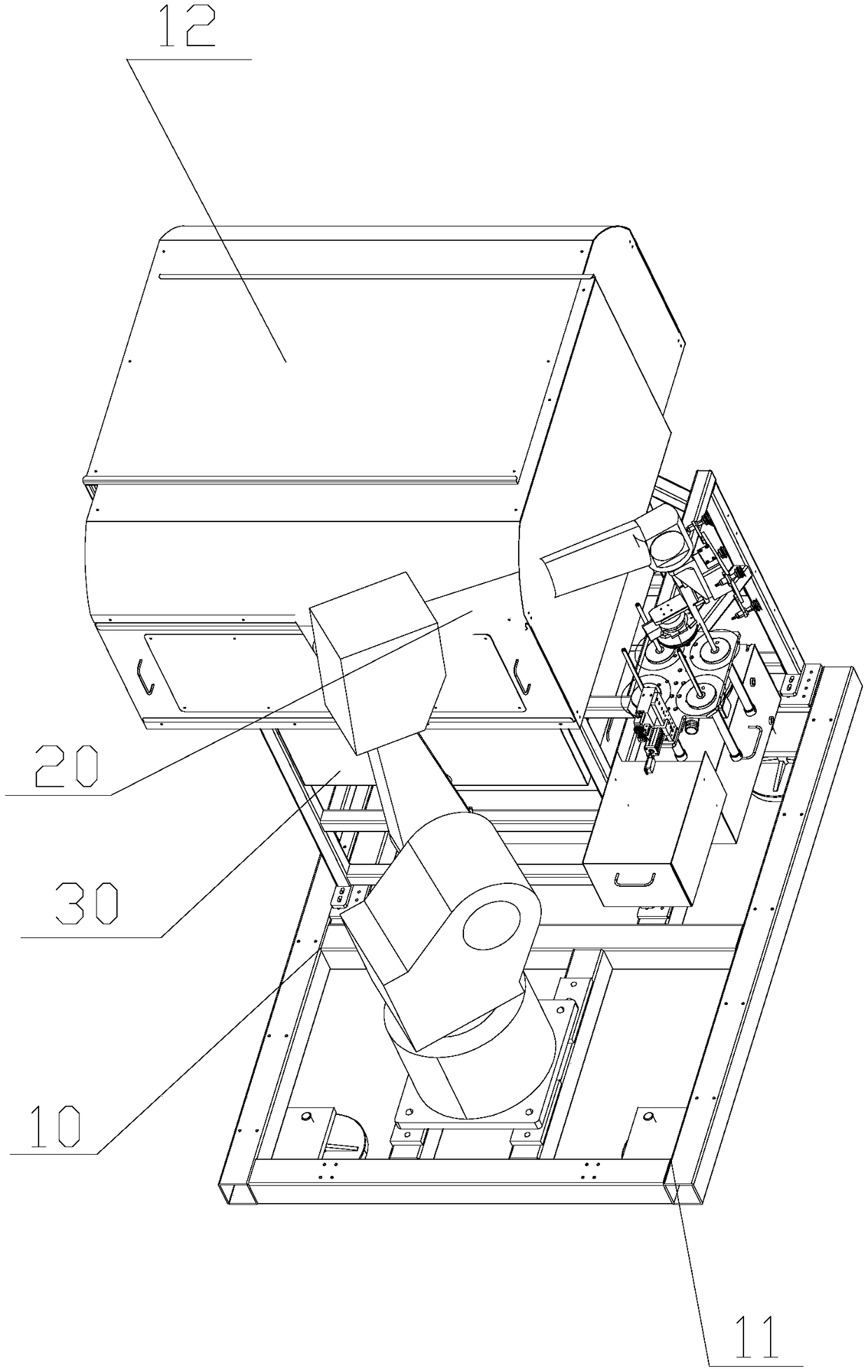 Full-automatic replacement device for polishing brushes