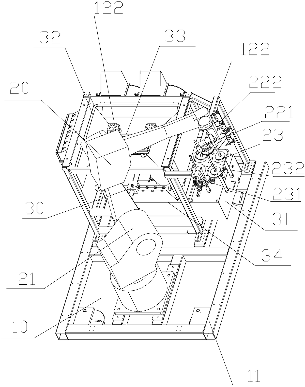 Full-automatic replacement device for polishing brushes