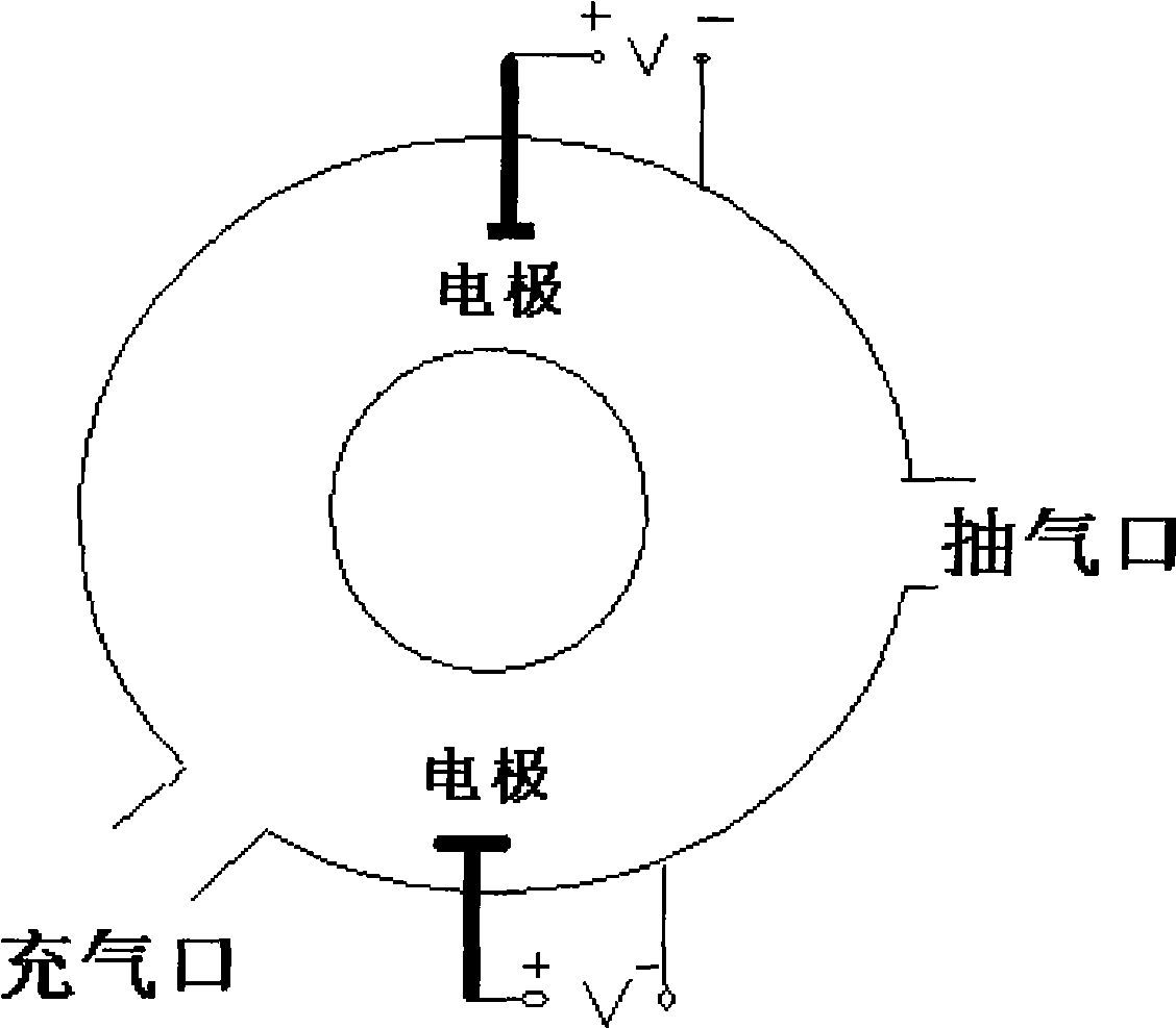 Method for removing hydrogen detained on first wall in nuclear fusion device by direct current glow oxygen plasma