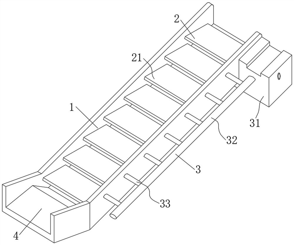 Self-adaptive adjusting water replenishing fishway for floating dock