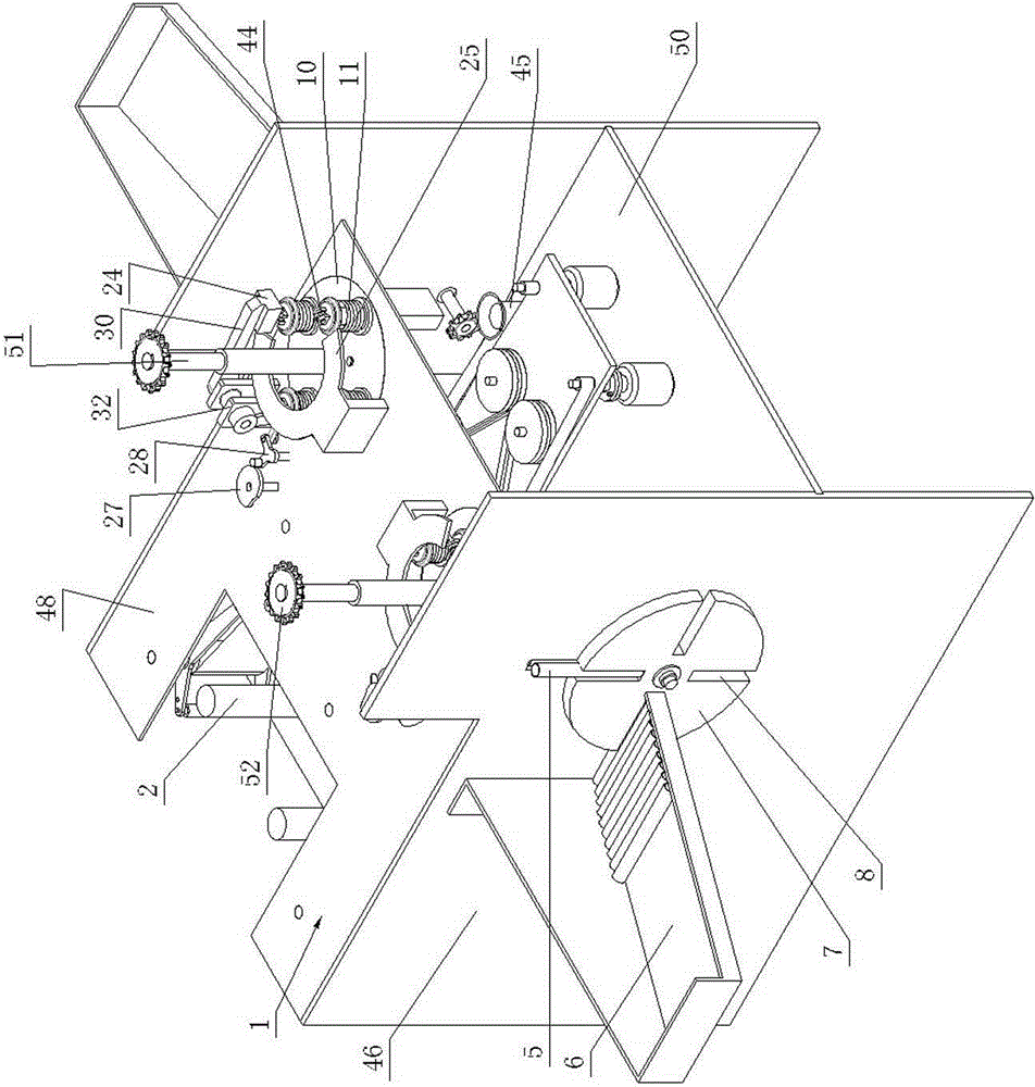 Paper tube conveying mechanism of aluminum foil rewinder