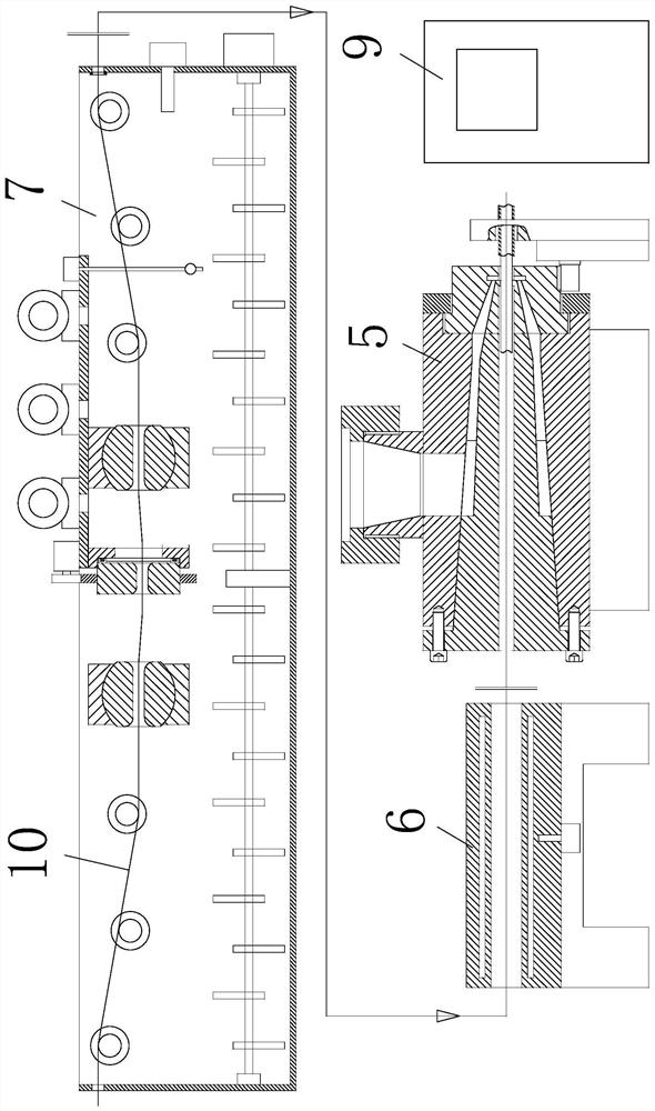 Cotton covered wire with flame-retardant protective outer layer and flame-retardant protective outer layer manufacturing device