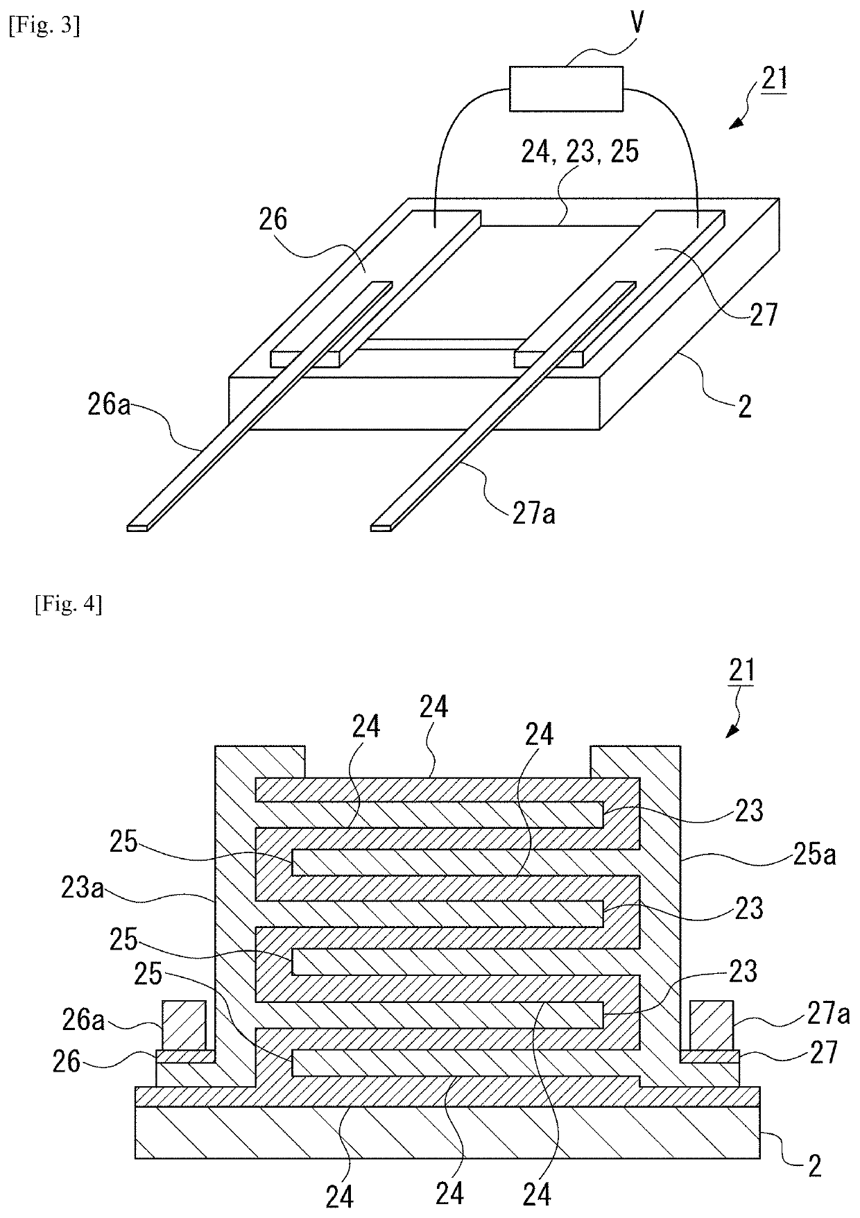 Heat flow switching element