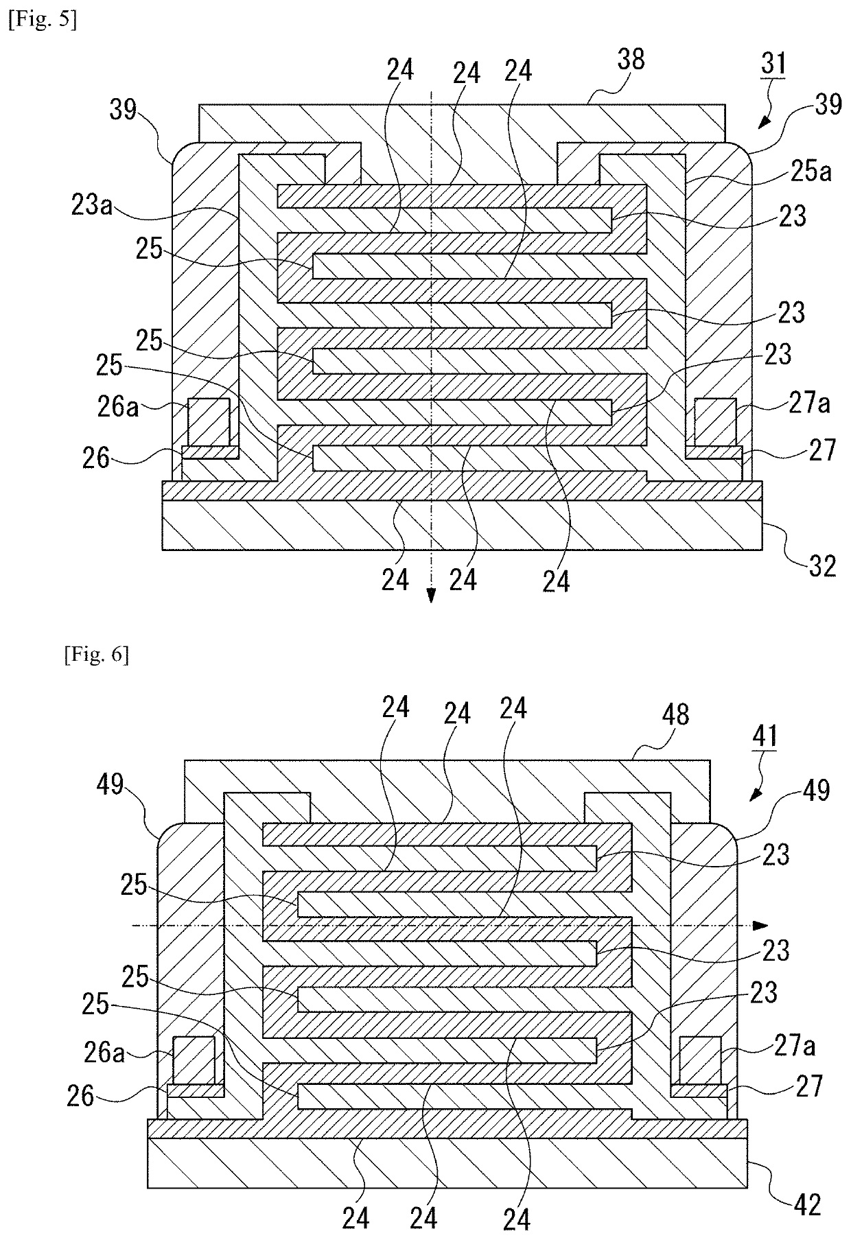 Heat flow switching element