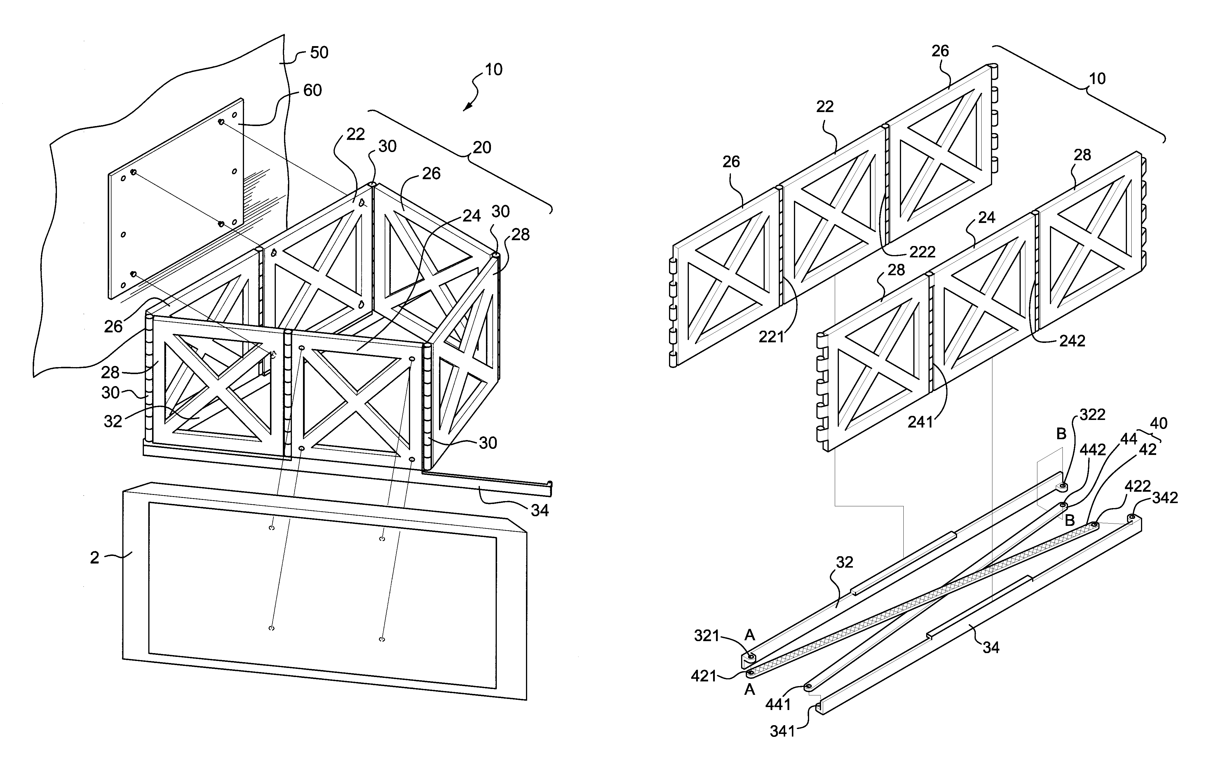 Flat panel display mounting device