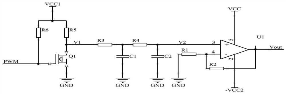 Pulse width modulation output adjustable voltage circuit and using method thereof