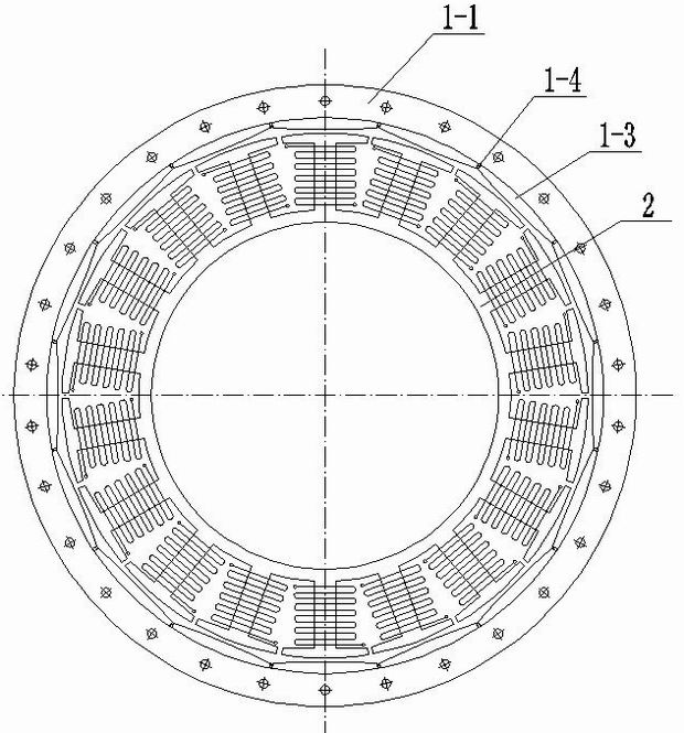 Outer rotor permanent magnetic synchronous motor