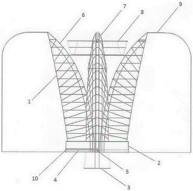 Ultra-wide-band dielectric-loaded four-ridge horn feed source