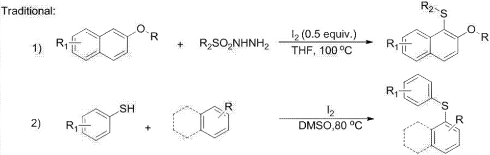 Synthetic method for aryl thioether compounds