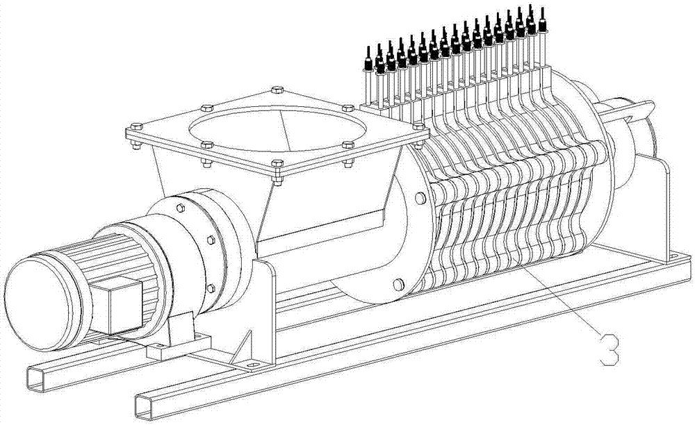 Kitchen waste decrement extrusion equipment