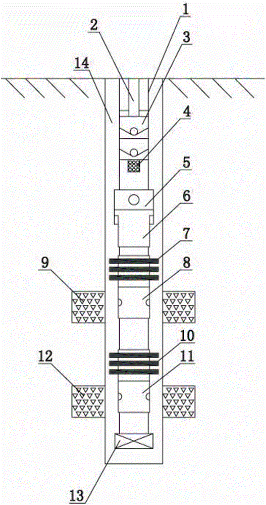 Regulating separate layer production string and separate layer oil production method