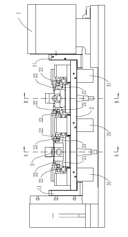 Fourth shaft rotary processing device of processing center special for steering knuckle