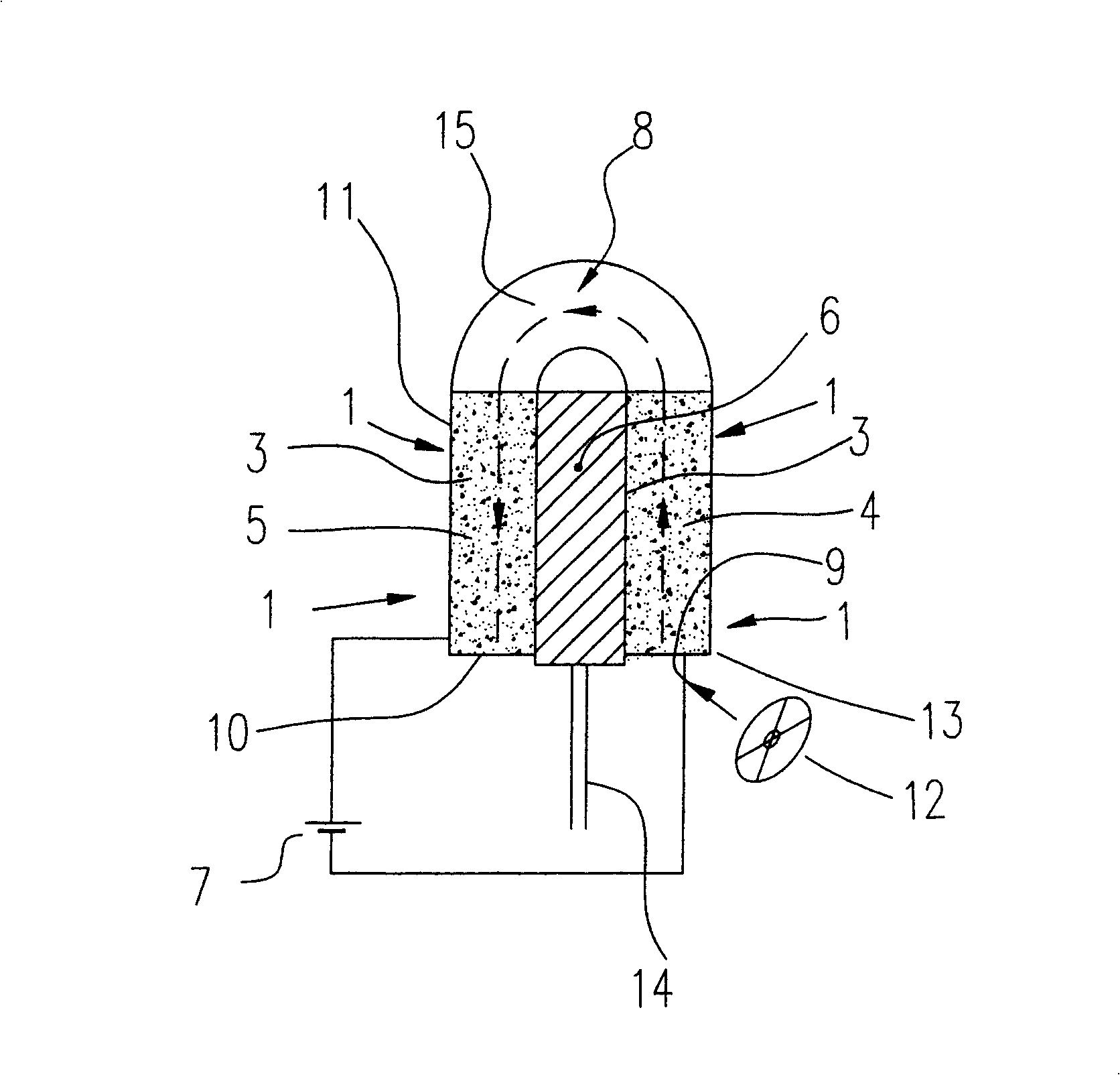 Photoelectricity catalytic reactor for degrading organic contaminant and degradation method