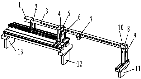 Perforating method for erecting long-span highway box girders by using DJ180 bridge erecting machine