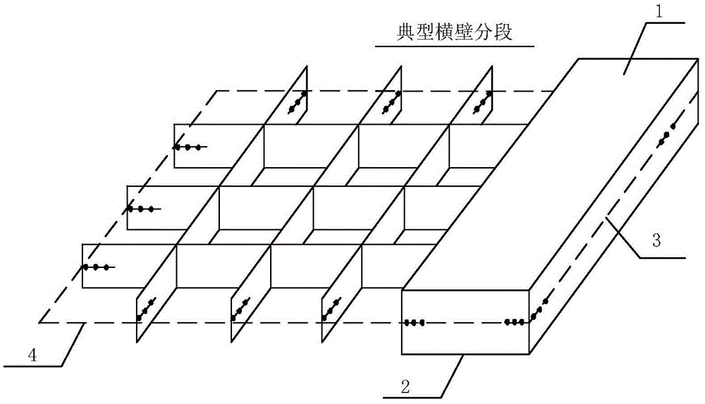 Cross wall segment guide rail bracket installation method