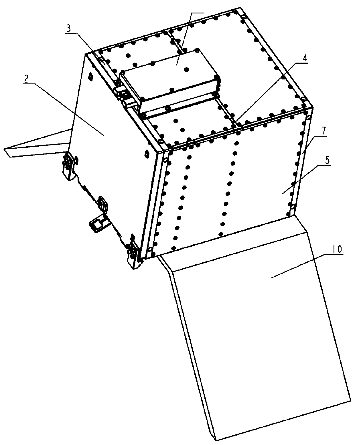 Cubic satellite releasing device